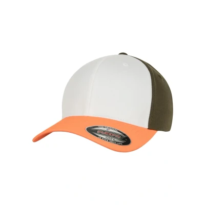 Abbildung von Flexfit Cap, Größe: S/M, Neonorange/white/olive