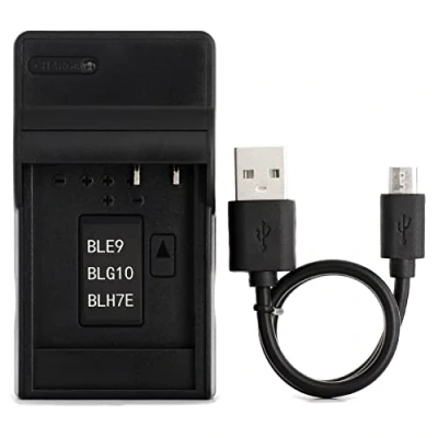 Abbildung von DMW BLH7 USB Ladegerät für Panasonic Lumix DMC GF3, GF5, GF6, GM1, GX7, LX100, TZ101, GM5K Kamera und Mehr