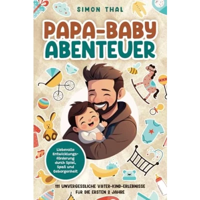 Abbildung von Papa Baby Abenteuer: 111 unvergessliche Vater Kind Erlebnisse für die ersten 2 Jahre. Liebevolle Entwicklungsförderung durch Spiel, Spaß und Geborgenheit