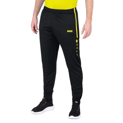 Abbildung von JAKO Unisex Kinder Active Trainingshose Lang, Schwarz/Neongelb, 128 EU