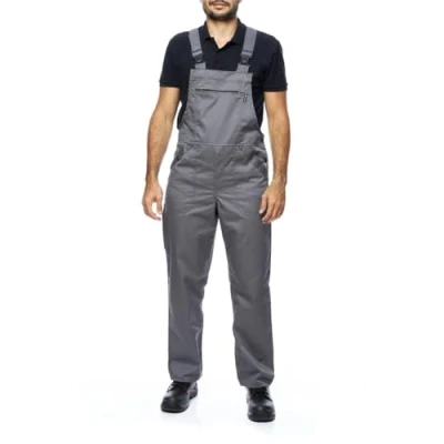 Abbildung von ProWear Arbeitslatzhose Herren Arbeitshose Latzhose, Grau, Gr. L