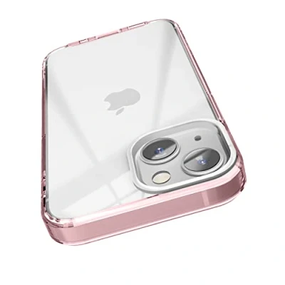 Abbildung von elago Hybrid Clear Case Kompatibel mit iPhone 13 Mini Hülle (5,4&quot;), PC + TPU Technologie, Kristallklar, Stoßfester Bumper Schutzhülle, Ganzkörperschutz Handyhülle (Rosa)