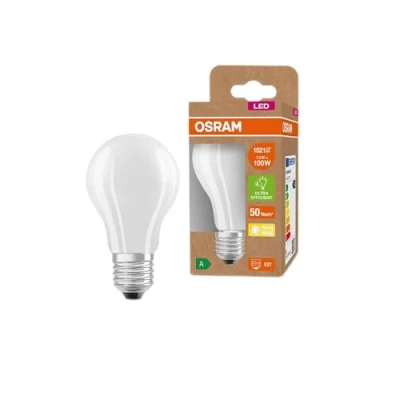 Abbildung von OSRAM LED Stromsparlampe, Matte Birne mit E27 Sockel, Warmweiß (3000K), 7,2 Watt, ersetzt herkömmliche 100W Leuchtmittel, besonders hohe Energieeffizienz und stromsparend, 6er Pack