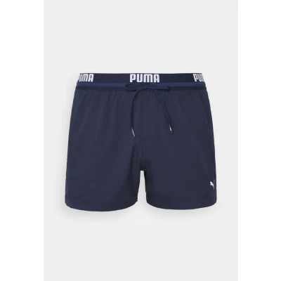 Abbildung von Puma SWIM MEN LOGO Length Shorts Badeshorts, Herren, Größe: Medium, Navy