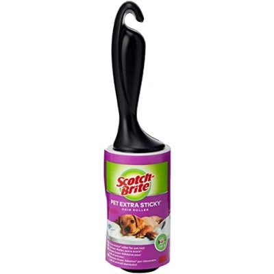 Abbildung von Scotch Brite Pet Extra Sticky Roller, 48 Blatt Fusselroller für Tierhaare Katzenhaare, Hundehaare und Kleidung