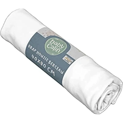 Abbildung von Babycalin Spannbettlaken, 100% Baumwolle, 60 x 120 cm