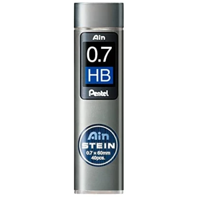 Abbildung von Pentel Ain STEIN C277 Feinmine, 40 Minen je Dose, 0.7 mm, Härtegrad HB (1 Dose)
