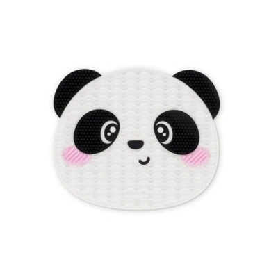Abbildung von Legami Reinigungsmatte für Make up Pinsel Brush it Off! Pad zum Reinigen von Pinseln, Silikon Kosmetika mit Saugnapf, Panda