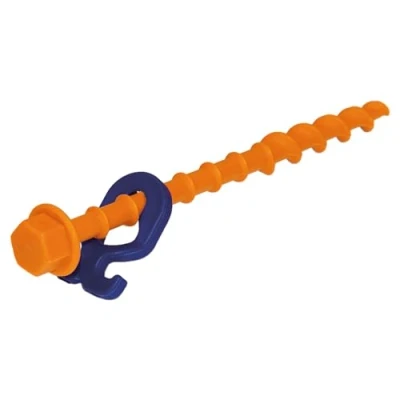 Abbildung von Peggy Peg 12 Stück Schraubheringe Normal 20cm Erdschrauben für weiche bis Harte Böden (85% Aller Böden) Zeltheringe ideal Camping &amp; Outdoor Zeltbefestigung Planen, Vorzelte, Pavillons