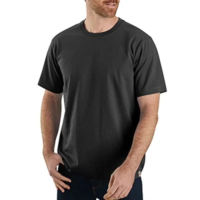 Abbildung von Carhartt Herren Relaxed Fit, schweres, kurzärmliges T Shirt, Schwarz, L