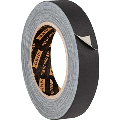Abbildung von GRIP Eventbasics Gewebeband schwarz, 25 mm x m, GT PRO Gaffa Tape ablösbar, matt und reflexionsfrei