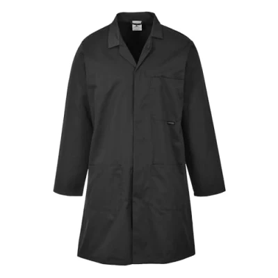 Abbildung von Portwest Standard Berufskittel, Größe: M, Farbe: Schwarz, 2852BKRM