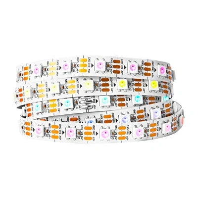 Abbildung von BTF LIGHTING WS2812 1M 60 LEDs/Pixels/m WS2812B Schwarz PCB RGB adressierbare Strip mit 5050 SMD 60LEDs 5V IP30 NichtWasserdicht Stripes(Nicht inhalt Netzteil und Controller)