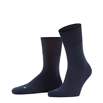 Abbildung von FALKE Unisex Socken Run U SO Baumwolle Funktionsmaterial einfarbig 1 Paar, Blau (Marine 6120), 49 50