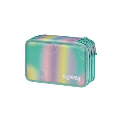 Abbildung von ergobag Maxi Mäppchen Set 40 Teilig, Lyra Bunt und Filzstifte, Kleingeld Fach, Lineal, Schere ZauBärwelt Mint