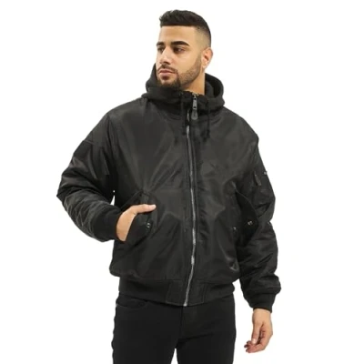 Abbildung von Brandit Hooded Übergangsjacke, Herren, Größe: XXL, Black