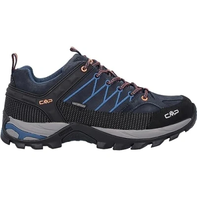 Abbildung von CMP Rigel LOW Trekking Shoes WP Hikingschuh, Herren, Größe: 40, Blue/orange Schuhe