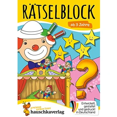 Abbildung von Rätselblock ab 3 Jahre Band 1: Bunter Rätselspaß für den Kindergarten Labyrinth, Fehlersuche, knobeln und logisches Denken fördern (Rätselbücher, 644)