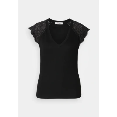 Abbildung von Morgan Tshirt print, Damen, Größe: Small, Noir