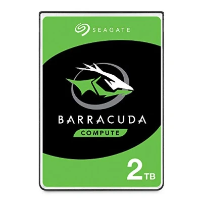 Abbildung von Seagate Barracuda 2TB interne Festplatte HDD, 2.5 Zoll, 5400 U/Min, 128 MB Cache, SATA 6GB/s, silber, FFP, Modellnr.: ST2000LMZ15