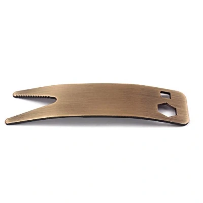 Abbildung von Alnicov Edelstahl Werkzeug Multi Spanner Schlüsselknopf Jack Tuner Buchse zum Festziehen von Töpfen Schalter Gitarre Zubehör Bronze