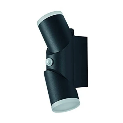 Abbildung von LEDVANCE LED Wand und Deckenleuchte, Leuchte für Außenanwendungen, Warmweiß, Integrierter Tageslicht Bewegungssensor, Endura Style Updown Flex Sensor