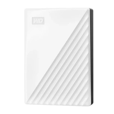 Abbildung von WD My Passport externe Festplatte 6 TB (mobiler Speicher, schlankes Design, herunterladbare Software, automatische Backups, Passwortschutz) Weiß auch kompatibel mit PC, Xbox und PS4