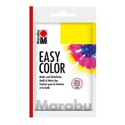 Abbildung von Marabu 17350022236 Easy Color hellrosa, 25 g Batik und Handfärbefarbe für Baumwolle, Leinen, Seide Mischgewebe, handwaschbar bis 30C, sehr gute Lichtechtheit, nicht kochecht