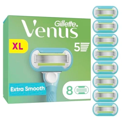 Abbildung von Gillette Venus Extra Smooth Rasierklingen für Rasierer Damen, 8 Ersatzklingen Damenrasierer