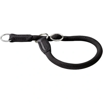 Abbildung von HUNTER Freestyle Dressurhalsung, Hundehalsband, Zugstopper, robust, wetterfest, 55 (L), schwarz