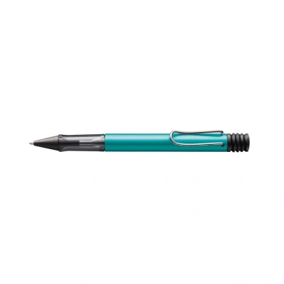 Abbildung von Lamy AL star turmaline Kugelschreiber leichter Kuli mit transparenten, ergonomischen Griff &amp; Gehäuse aus Aluminium inkl. Großraummine M 16 in schwarz
