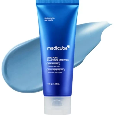 Abbildung von Medicube Zero Pore Blackhead Mud Mask Reinigende Gesichtsmaske mit Tonerde, AHA+BHA+PHA 100 g