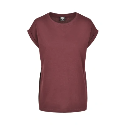 Abbildung von Urban Classics Extended Shoulder Tshirt basic, Damen, Größe: XS, Redwine