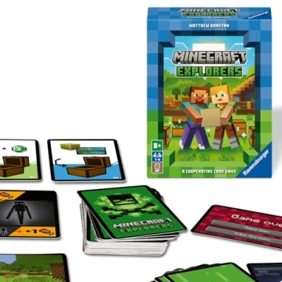 Abbildung von Ravensburger 21580 Minecraft Explorers Kooperatives Kartenspiel für 1 4 Personen ab 8 Jahren, [Blue, Green, Grey, Silver, White]