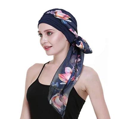 Abbildung von FocusCare weibliche Kopfbedeckung für die Chemo alopezie Damen turbantes schals caps kopfhaut Headcover schlafen hüte