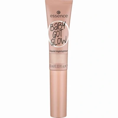 Abbildung von essence BABY GOT GLOW liquid highlighter, Nr. 10, Gold, definierend, Expressergebnis, Einfach zu entfernen, glänzend, vegan, ölfrei, ohne Parabene, Mikroplastikpartikel, 1er Pack (10ml)