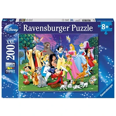 Abbildung von Ravensburger 126989 Favourites Disney All Other Kinderpuzzle 12698 Lieblinge Puzzle für Kinder ab 8 Jahren, mit 200 Teilen im XXL Format, Yellow