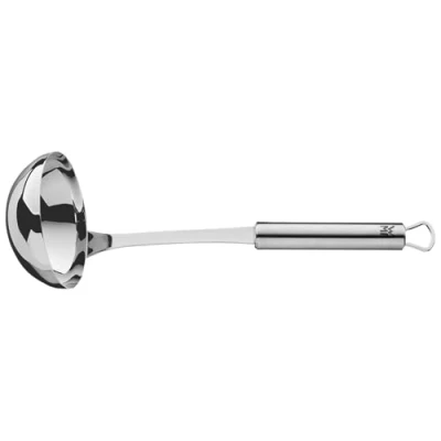 Abbildung von WMF Profi Plus Suppenkelle 30 cm, Saucen / Schöpflöffel, Cromargan Edelstahl teilmattiert, spülmaschinengeeignet