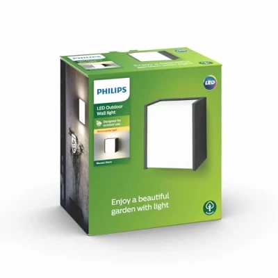 Abbildung von Philips myGarden LED Wandaussenleuchte Macaw, 31W, schwarz