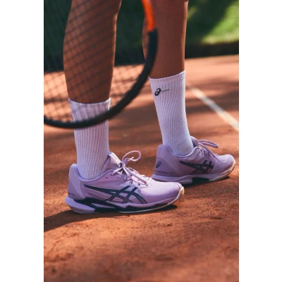 Abbildung von Asics Solution Speed FF 3 CLAY Tennisschuh für Sandplätze, Damen, Größe: 38, Light ube/indigo fog Schuhe