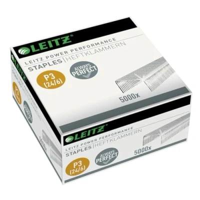 Abbildung von Esselte Leitz Power Performance P3 Heftklammern, 24 x 6 mm, 5000 Stück