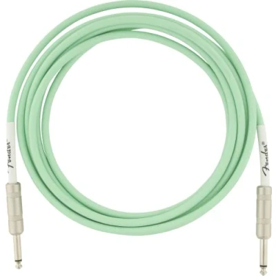 Abbildung von Fender Original Series Instrumentenkabel, für E Gitarre und Bass, 3m, Gerade/Gerade, Surf Green