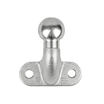 Abbildung von LAS 10639 Anhänger Kupplungskugel, Kugelkopf, mit Flansch, abgewinkelt, bis 3500 kg, silber
