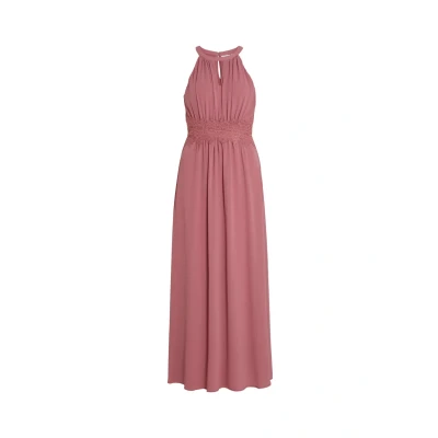 Abbildung von VILA Vimilina Halterneck Maxikleid, Damen, Größe: 38, Mesa rose