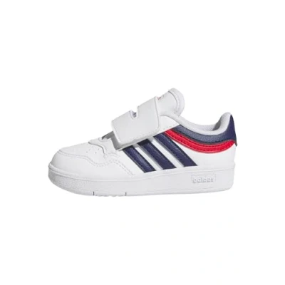 Abbildung von adidas Unisex Baby Hoops 4.0 Shoes Schuhe, FTWR White/Dark Blue/Better Scarlet, 23 EU