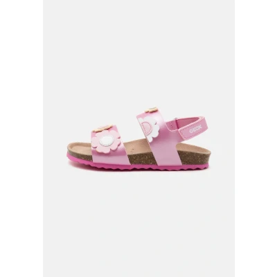 Abbildung von Geox Adriel GIRL Riemensandalette für Kinder, Größe: 30, Dark pink/light yellow Schuhe