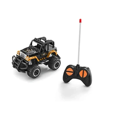 Abbildung von Revell 23492 RC Car SUV Jeep Wrangler QUARTER BACK Ferngesteuertes Auto, Schwarz/Orange, 14 cm