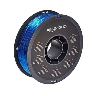 Abbildung von Amazon Basics 3D Drucker Filament aus TPU Kunststoff, 1.75 mm, 1 kg Spule, Blau