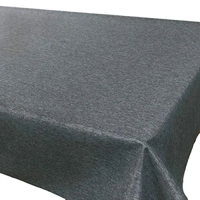 Abbildung von Tischdeckenshop24 Tischdecke WIEN anthrazit Premium, schmutzabweisend, ganzjährig, rechteckig 140x220 cm
