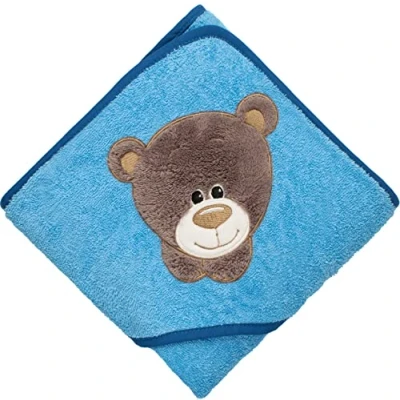 Abbildung von Morgenstern Kapuzenhandtuch Baby Handtuch Kapuze 100x100 cm Baumwolle Oeko TEX Bär